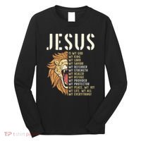 Jesus Is My God Lion Of Judah Christian Religious Faith Long Sleeve Shirt thumb 0