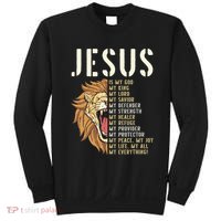 Jesus Is My God Lion Of Judah Christian Religious Faith Sweatshirt thumb 0