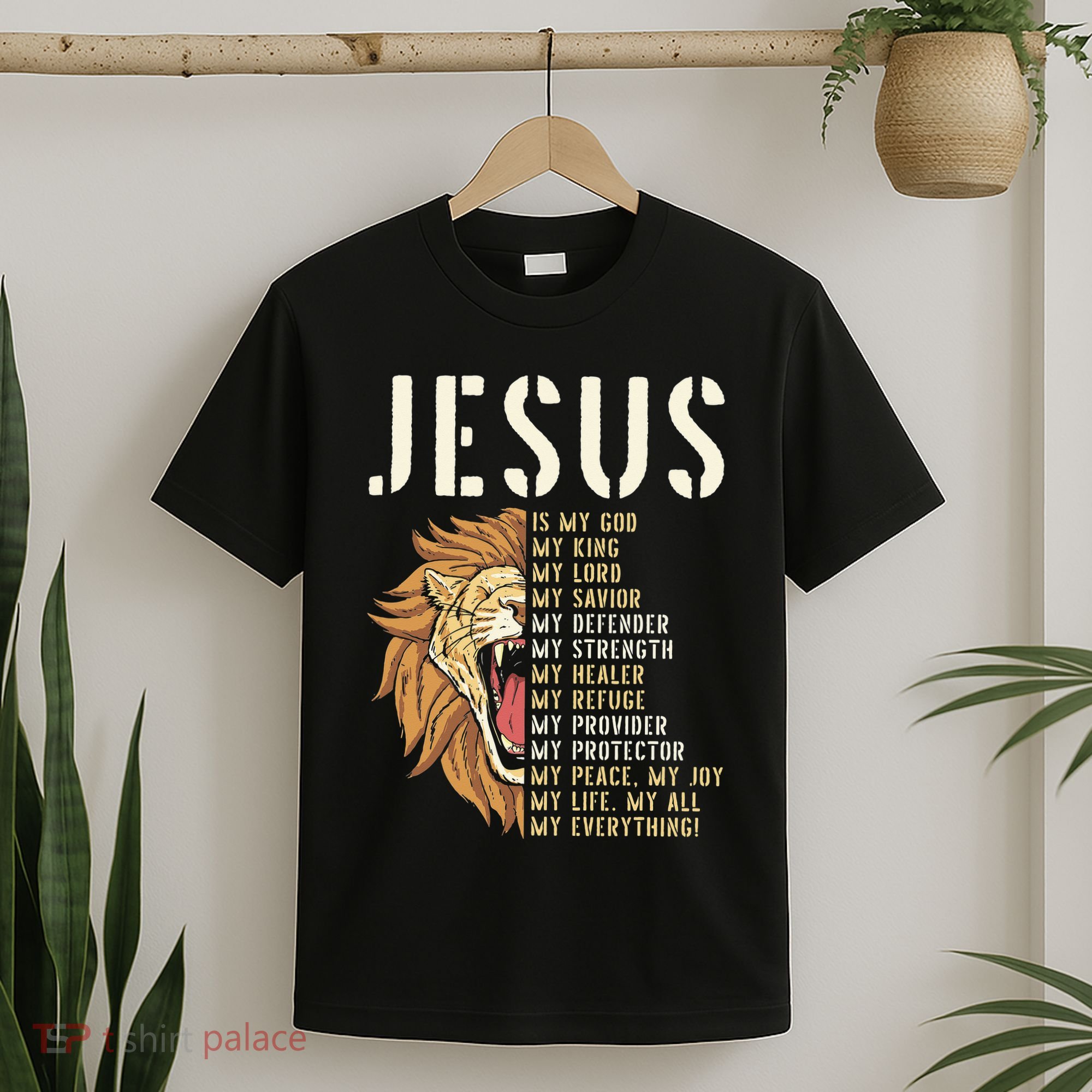 Jesus Is My God Lion Of Judah Christian Religious Faith T-Shirt