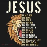 Jesus Is My God Lion Of Judah Christian Religious Faith Backpack thumb 2