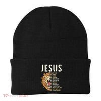 Jesus Is My God Lion Of Judah Christian Religious Faith Beanie thumb 0