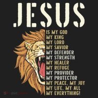 Jesus Is My God Lion Of Judah Christian Religious Faith Beanie thumb 2