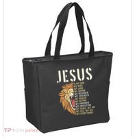 Jesus Is My God Lion Of Judah Christian Religious Faith Tote Bag thumb 2