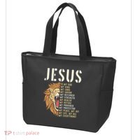 Jesus Is My God Lion Of Judah Christian Religious Faith Tote Bag thumb 3