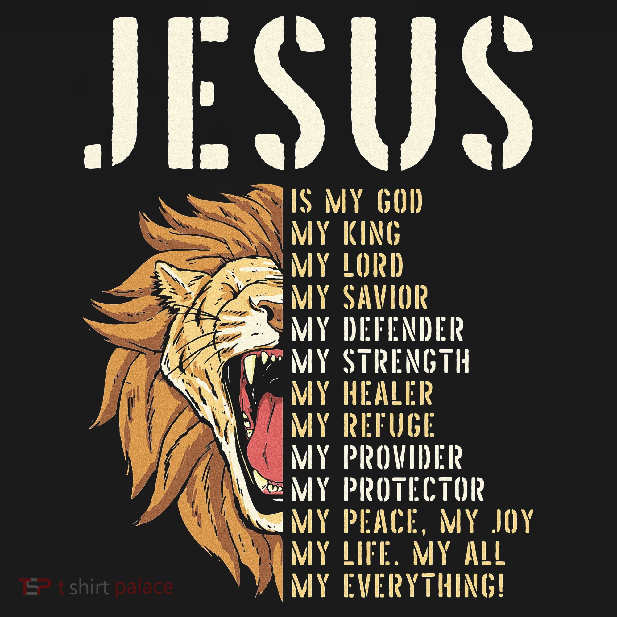 Jesus Is My God Lion Of Judah Christian Religious Faith Tote Bag