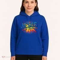 Jesus Is My Superhero Cute Powerful Christian Gift Comic Gift Hoodie thumb 5