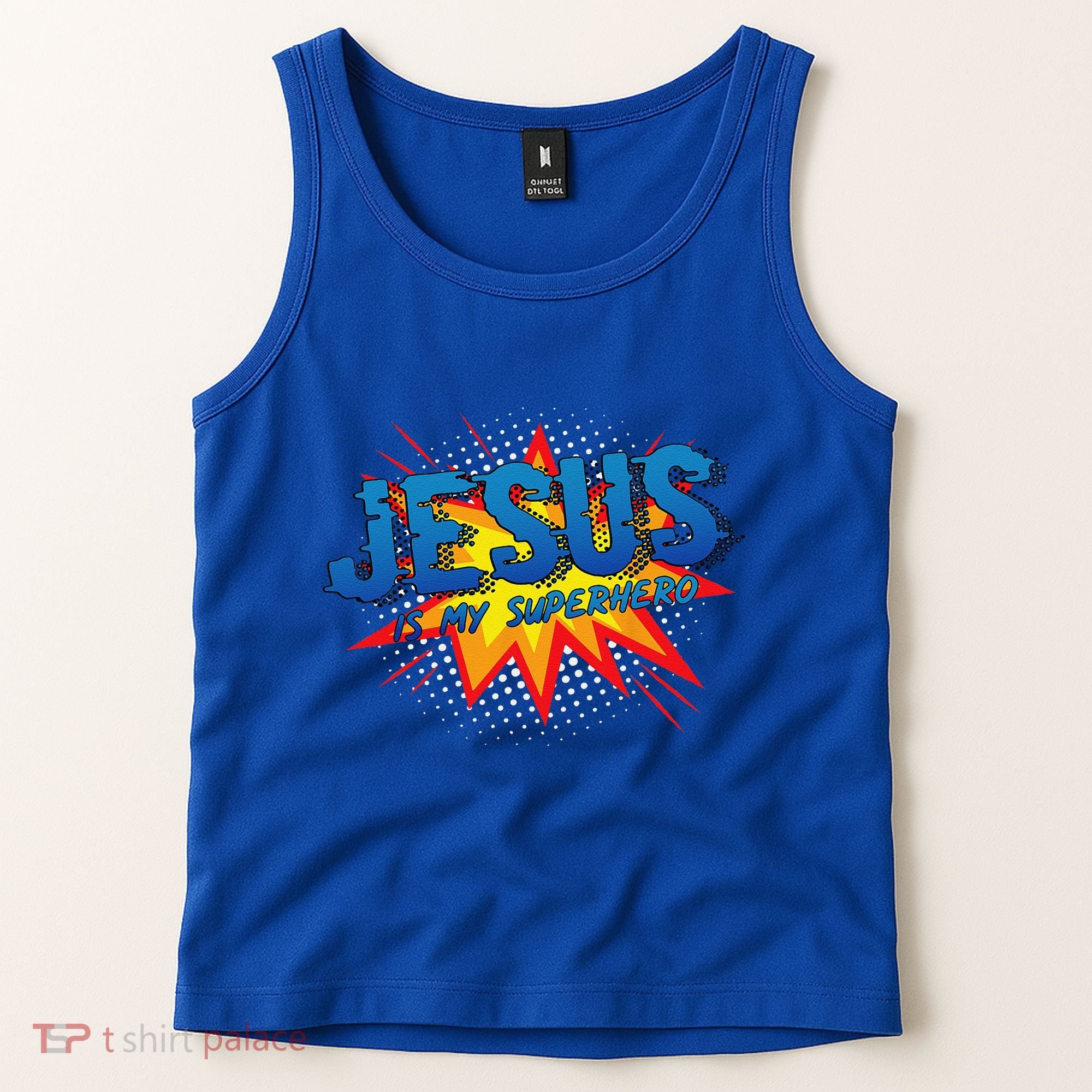 Jesus Is My Superhero Cute Powerful Christian Gift Comic Gift Tank Top
