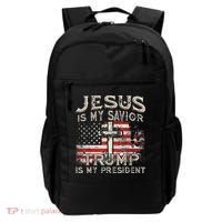 Jesus Is My Savior Trump Is My President Backpack thumb 0