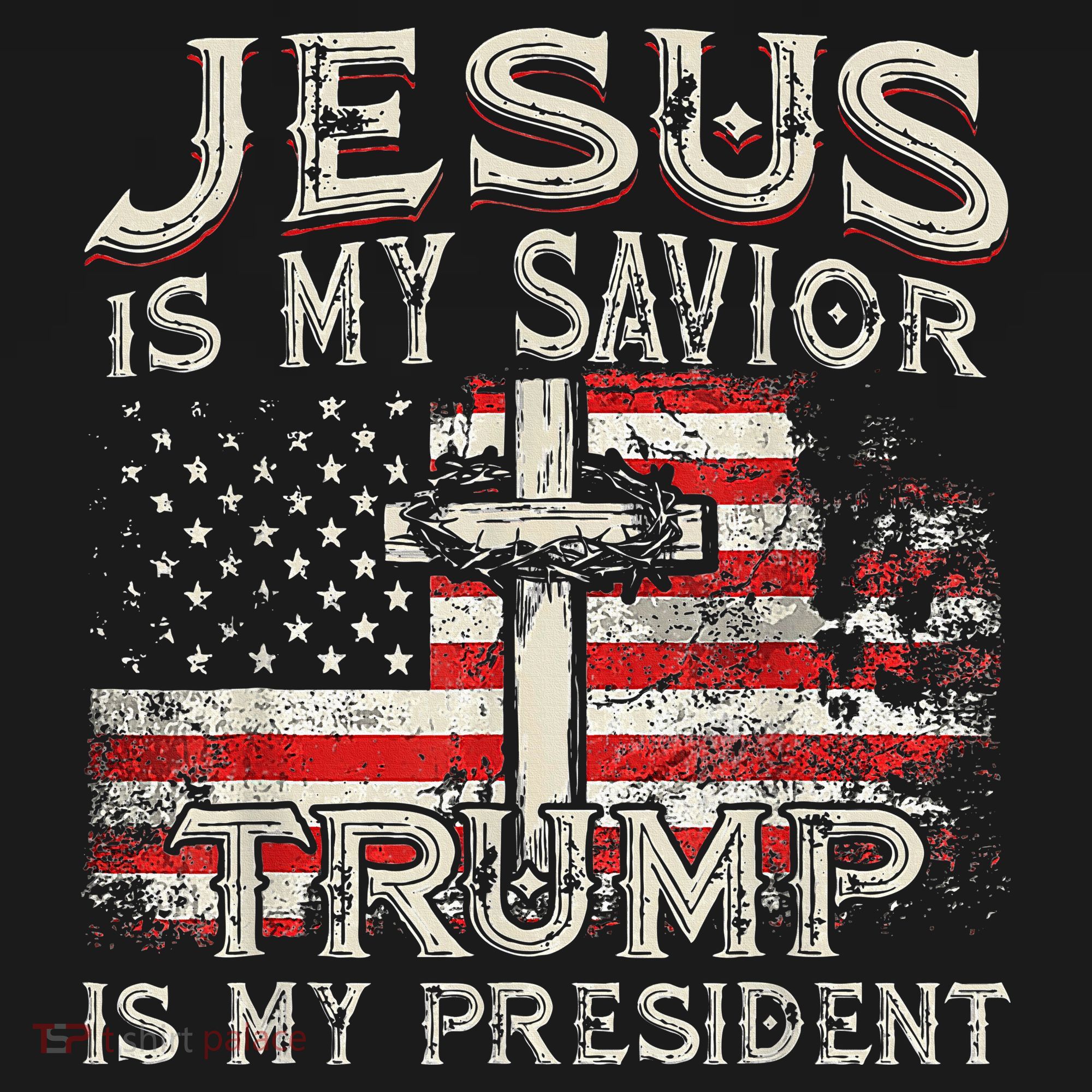 Jesus Is My Savior Trump Is My President Women's Hoodie