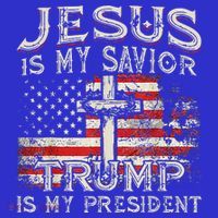 Jesus Is My Savior Trump Is My President Hoodie thumb 2