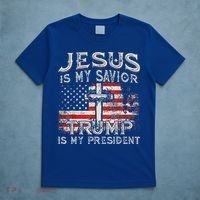 Jesus Is My Savior Trump Is My President T-Shirt thumb 5
