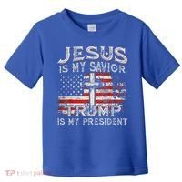 Jesus Is My Savior Trump Is My President Toddler T-Shirt thumb 0