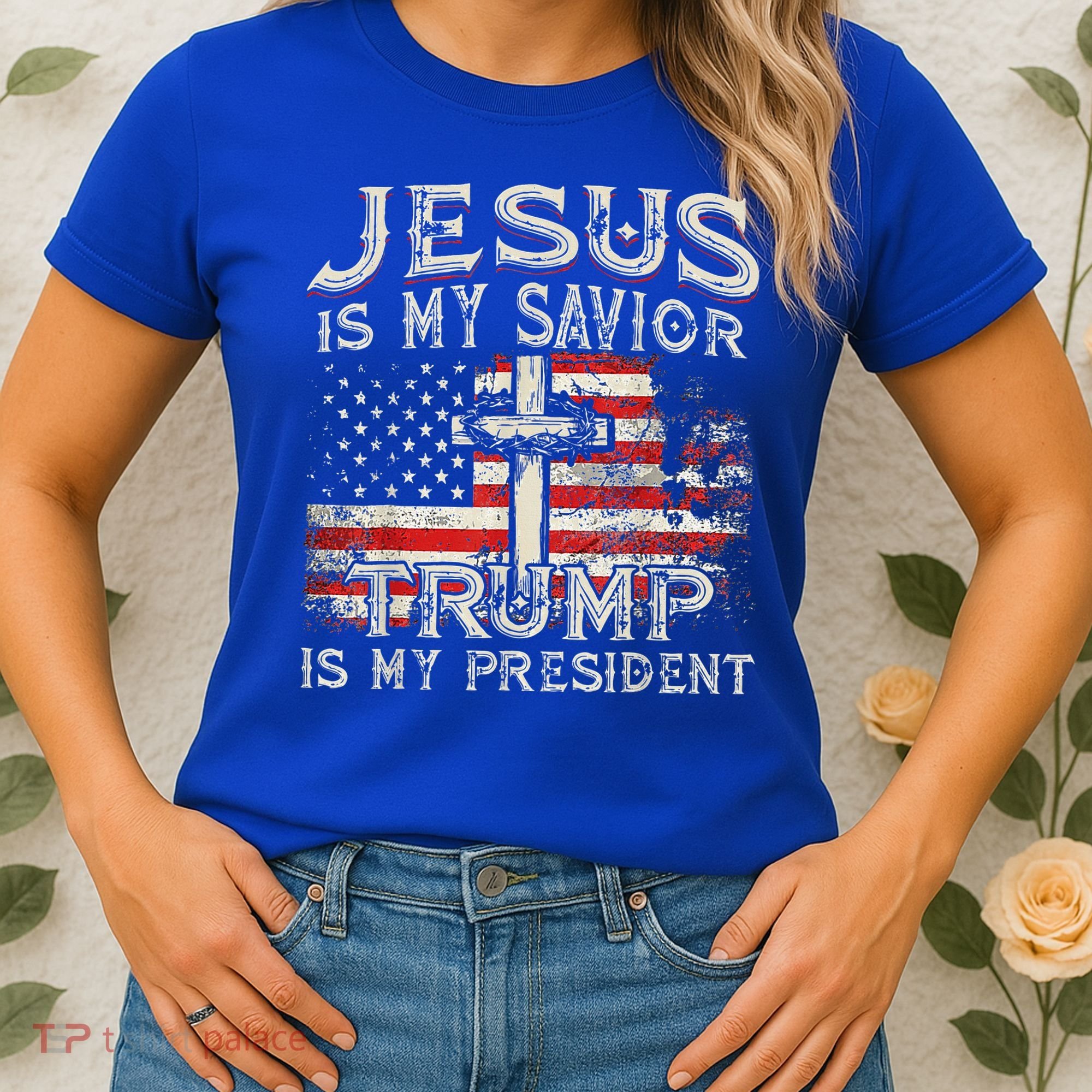 Jesus Is My Savior Trump Is My President Women's T-Shirt