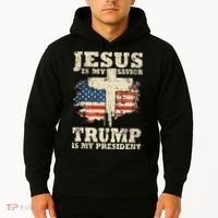 Jesus Is My Savior Trump Is My President Hoodie thumb 2