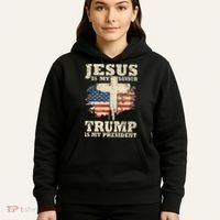 Jesus Is My Savior Trump Is My President Hoodie thumb 5