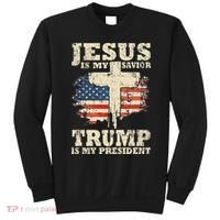 Jesus Is My Savior Trump Is My President Sweatshirt thumb 0