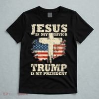Jesus Is My Savior Trump Is My President T-Shirt thumb 5
