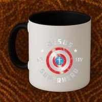 Jesus Is My Superhero Fun Christian Religious Coffee Mug thumb 2