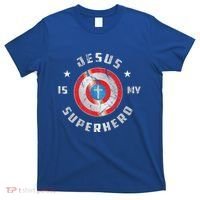 Jesus Is My Superhero Fun Christian Religious T-Shirt thumb 0