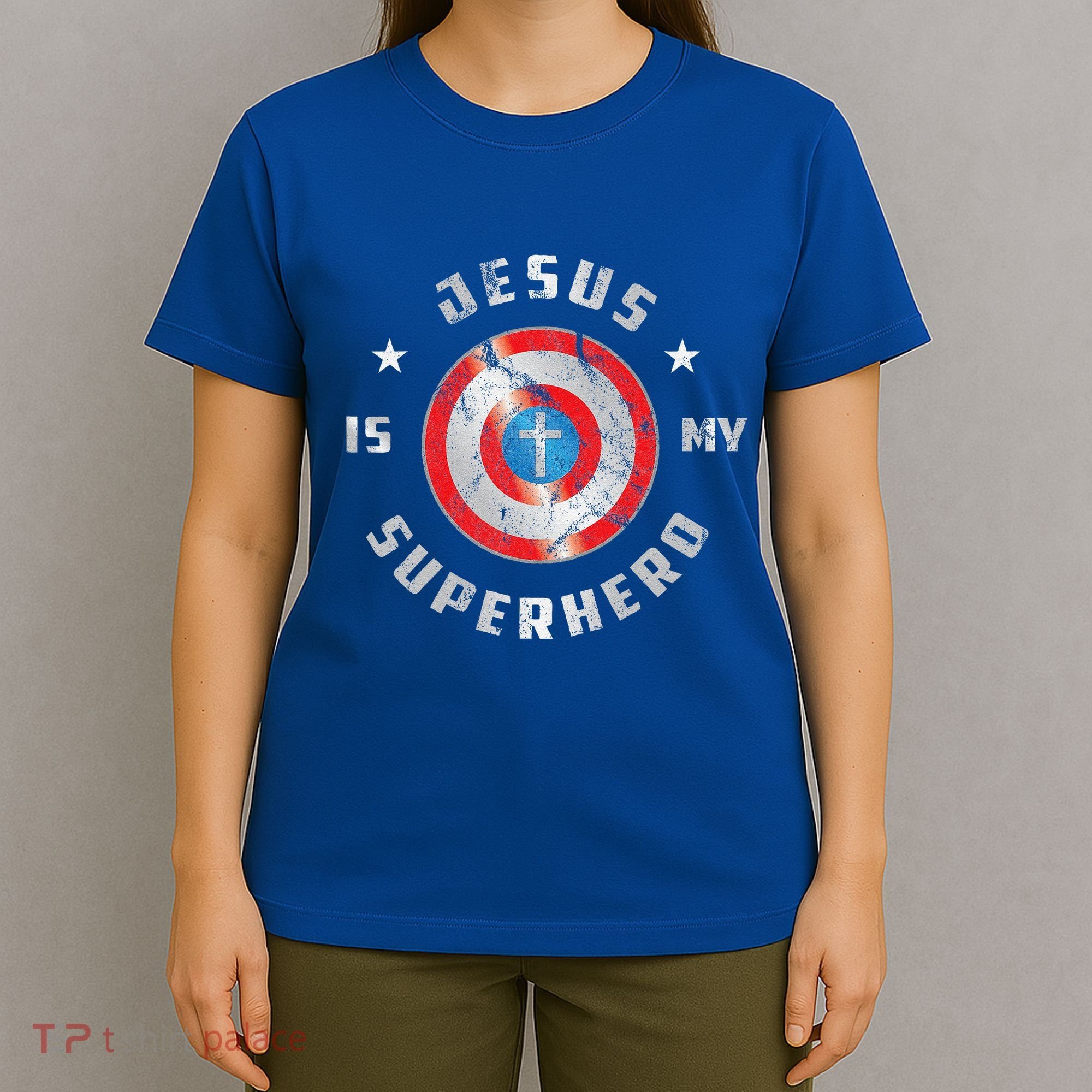 Jesus Is My Superhero Fun Christian Religious T-Shirt