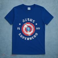 Jesus Is My Superhero Fun Christian Religious T-Shirt thumb 5