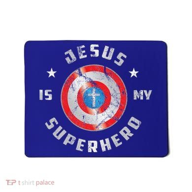 Jesus Is My Superhero Fun Christian Religious Mousepad