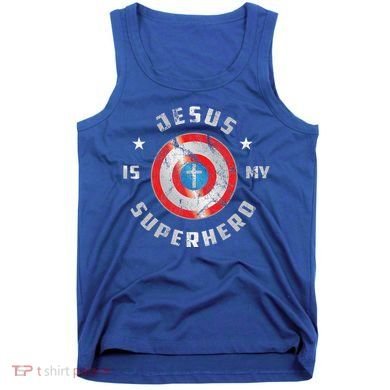 Jesus Is My Superhero Fun Christian Religious Tank Top