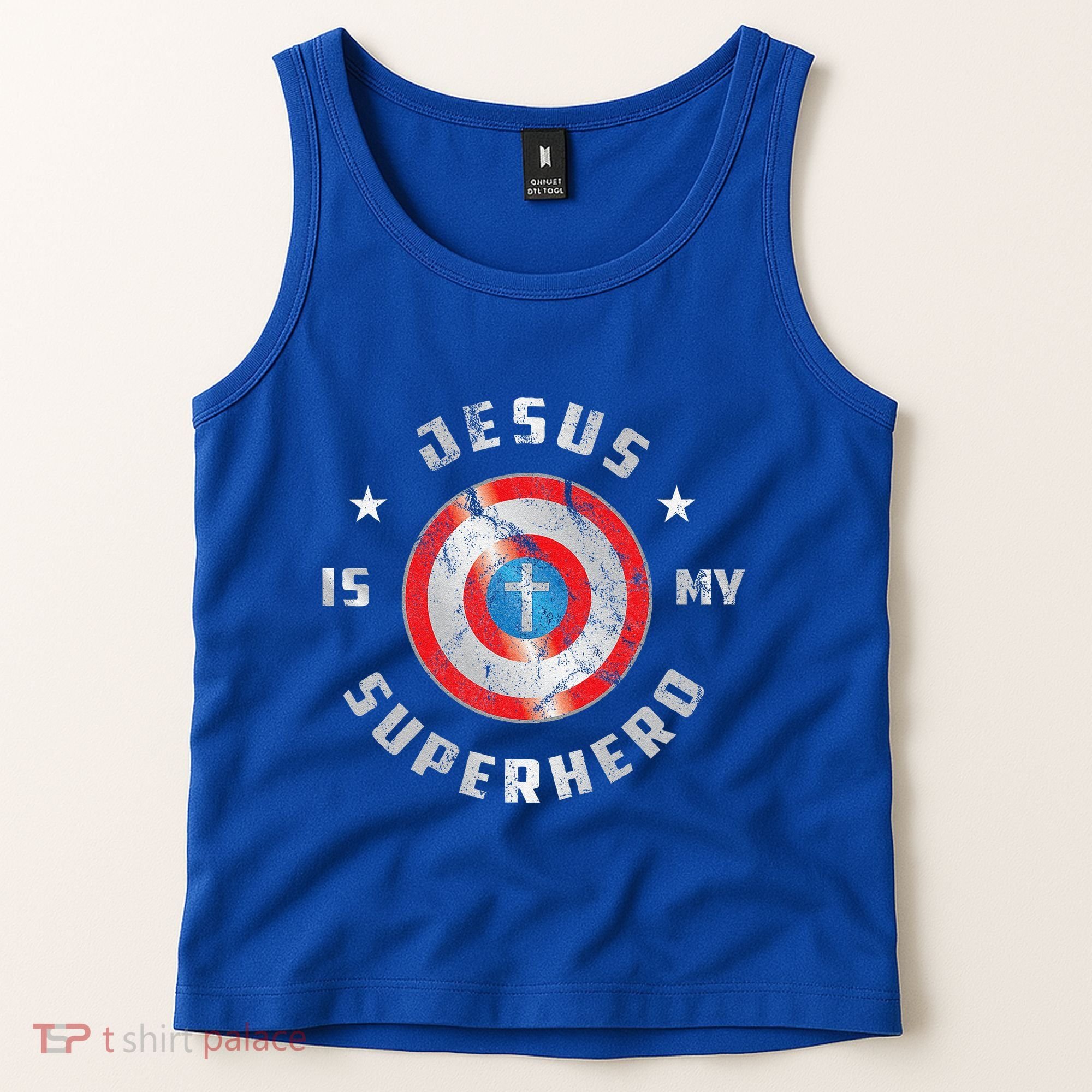 Jesus Is My Superhero Fun Christian Religious Tank Top