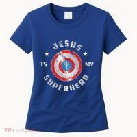 Jesus Is My Superhero Fun Christian Religious Women's T-Shirt thumb 0
