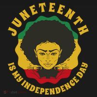 Juneteenth Is My Independence Day Black Female Pride Doggie Tank thumb 4