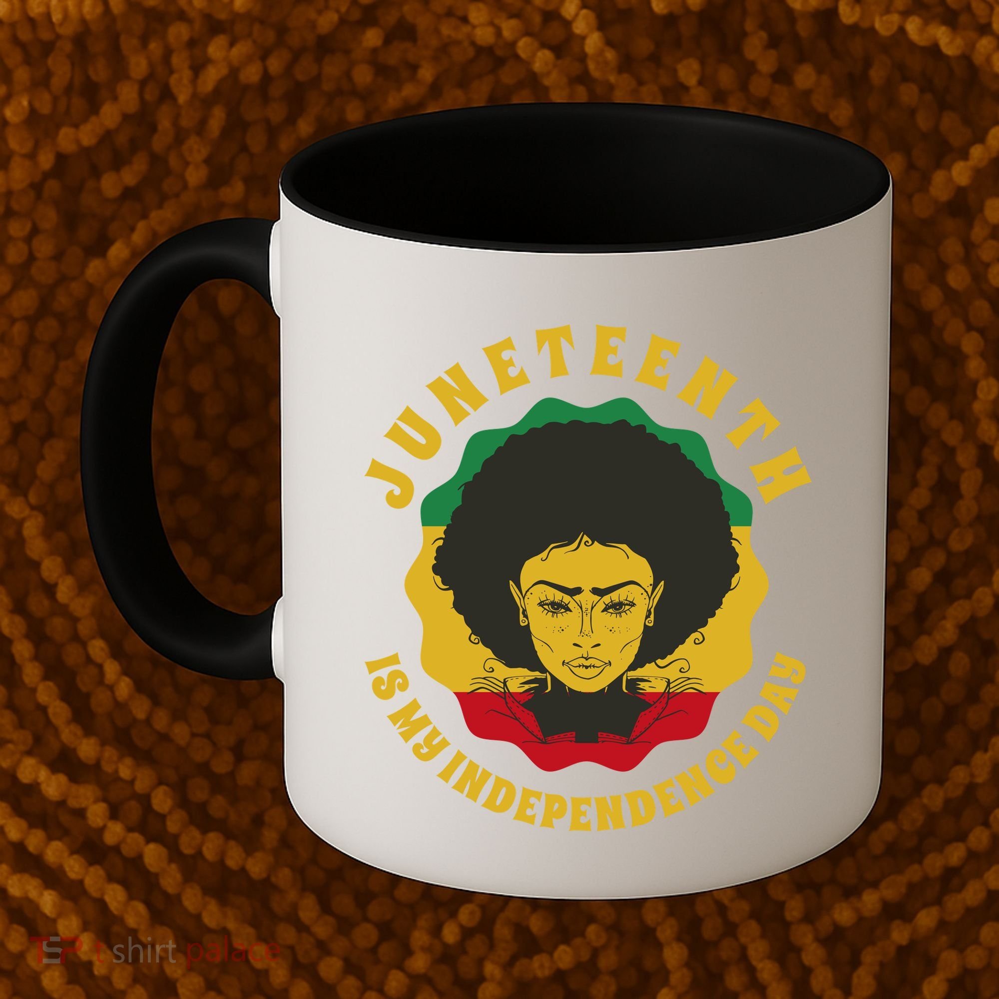 Juneteenth Is My Independence Day Black Female Pride Coffee Mug