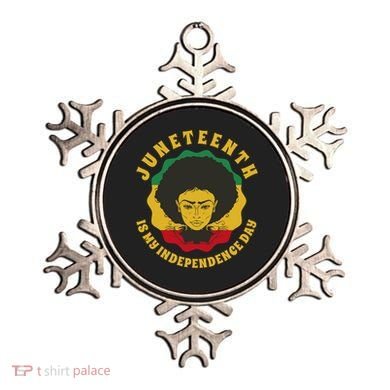 Juneteenth Is My Independence Day Black Female Pride Ornament
