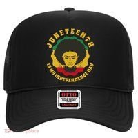 Juneteenth Is My Independence Day Black Female Pride Hat thumb 0