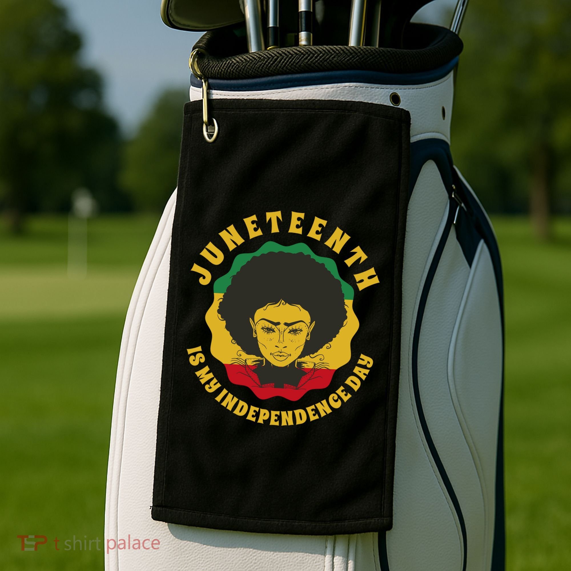 Juneteenth Is My Independence Day Black Female Pride Golf Towel