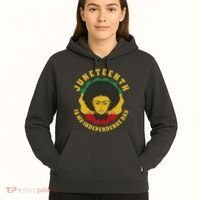 Juneteenth Is My Independence Day Black Female Pride Hoodie thumb 5