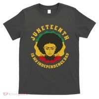 Juneteenth Is My Independence Day Black Female Pride T-Shirt thumb 0