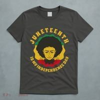 Juneteenth Is My Independence Day Black Female Pride T-Shirt thumb 5