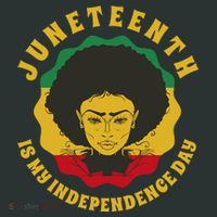 Juneteenth Is My Independence Day Black Female Pride Mousepad thumb 1