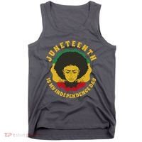 Juneteenth Is My Independence Day Black Female Pride Tank Top thumb 0