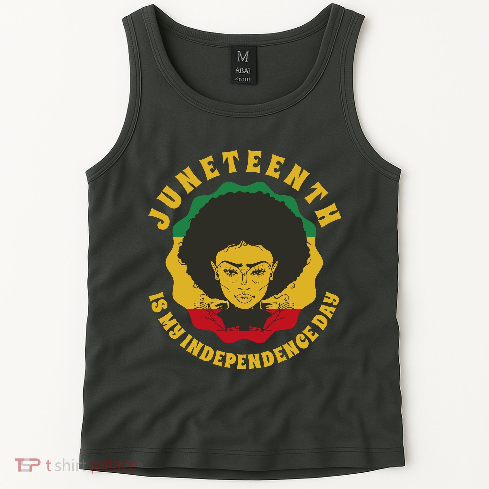 Juneteenth Is My Independence Day Black Female Pride Tank Top