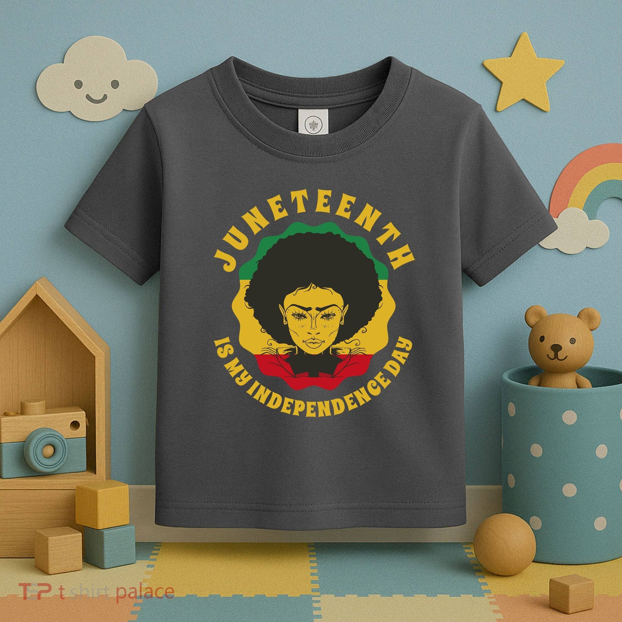 Juneteenth Is My Independence Day Black Female Pride Toddler T-Shirt