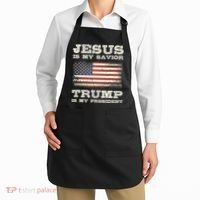 Jesus Is My Savior Trump Is My President Apron thumb 2