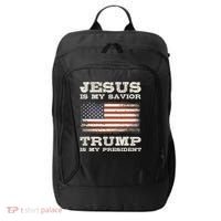 Jesus Is My Savior Trump Is My President City Backpack thumb 0