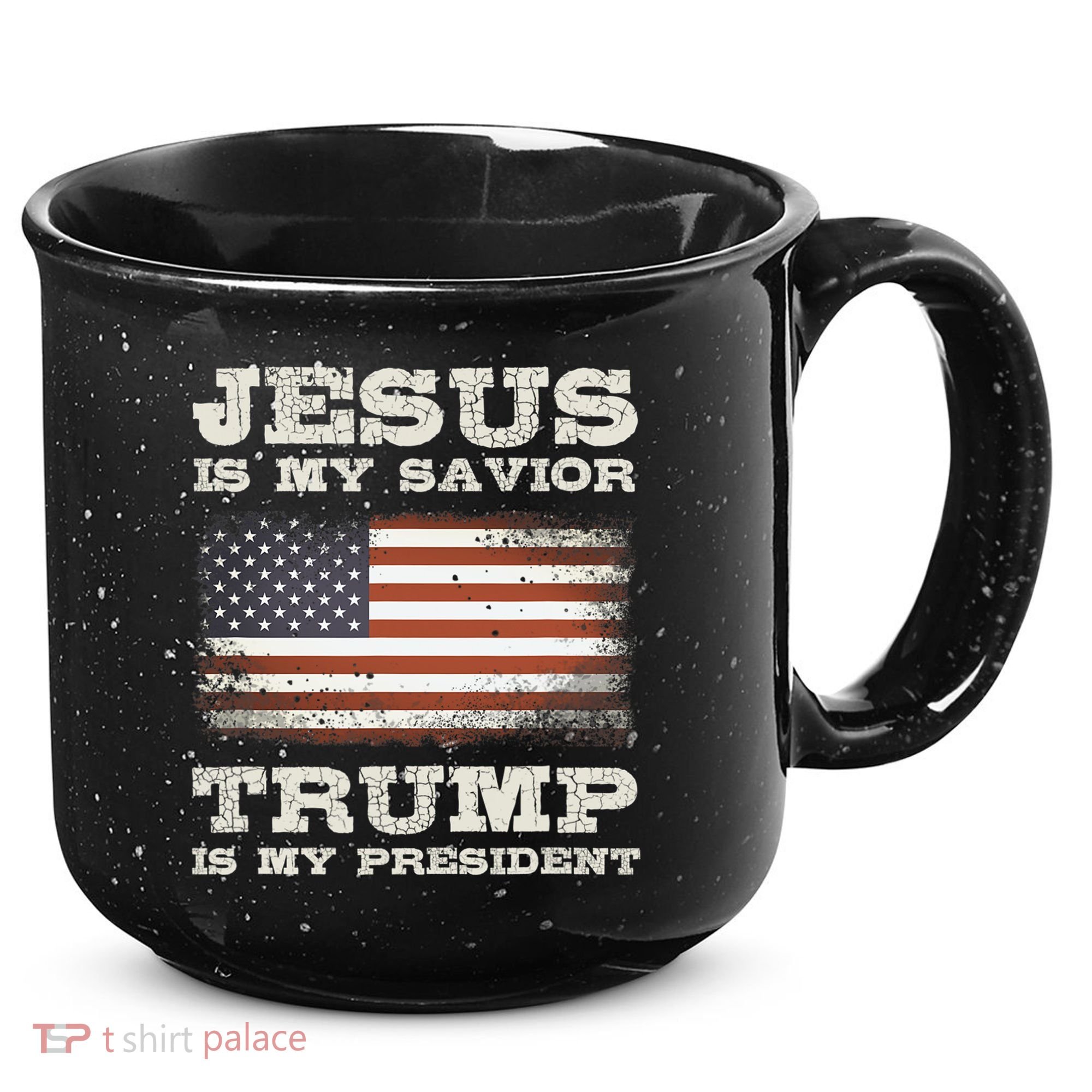 Jesus Is My Savior Trump Is My President 15oz Campfire Ceramic Mug