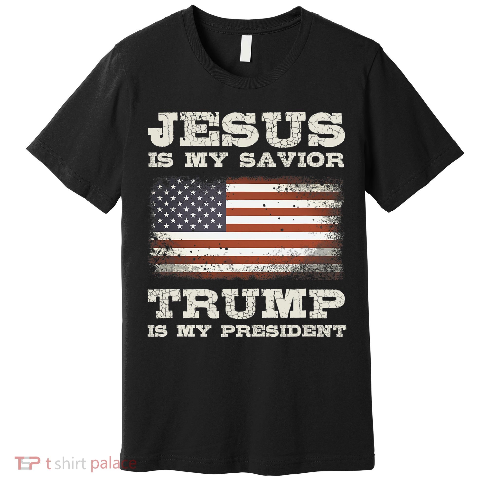 Jesus Is My Savior Trump Is My President Premium T-Shirt