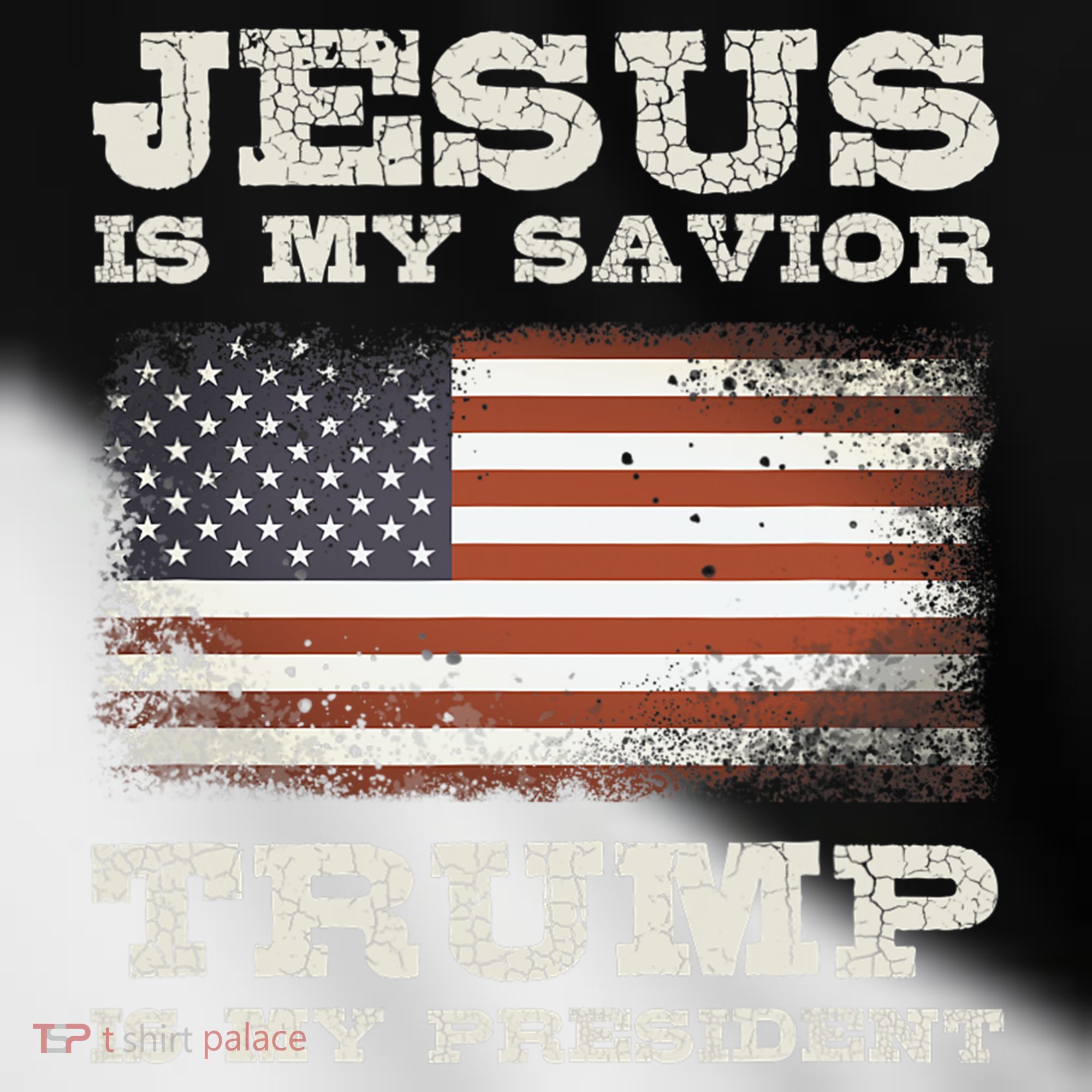 Jesus Is My Savior Trump Is My President Toddler Fine Jersey T-Shirt
