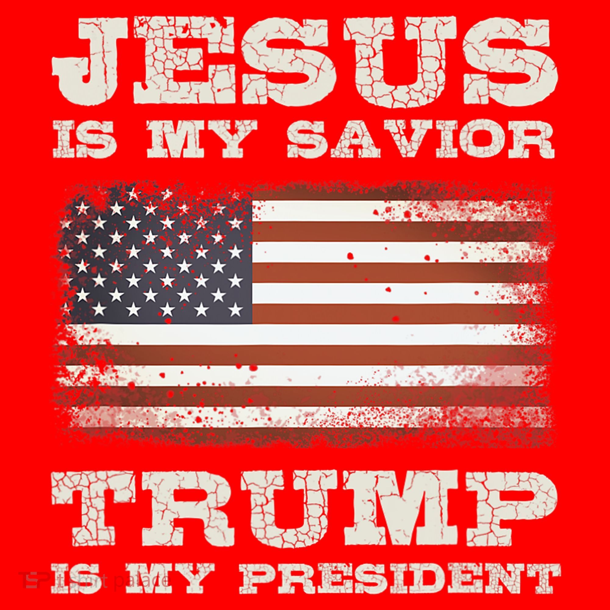 Jesus Is My Savior Trump Is My President Santa Hat
