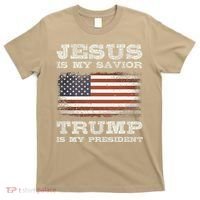 Jesus Is My Savior Trump Is My President T-Shirt thumb 0