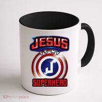 Jesus Is My Superhero Cute Powerful Christian Gift Coffee Mug thumb 1