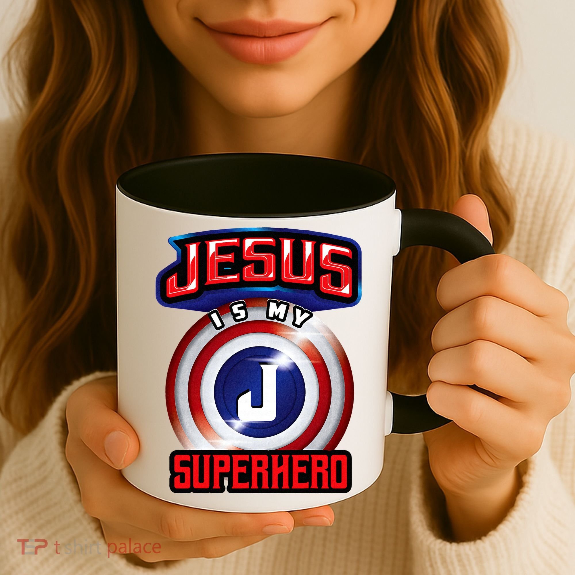 Jesus Is My Superhero Cute Powerful Christian Gift Coffee Mug